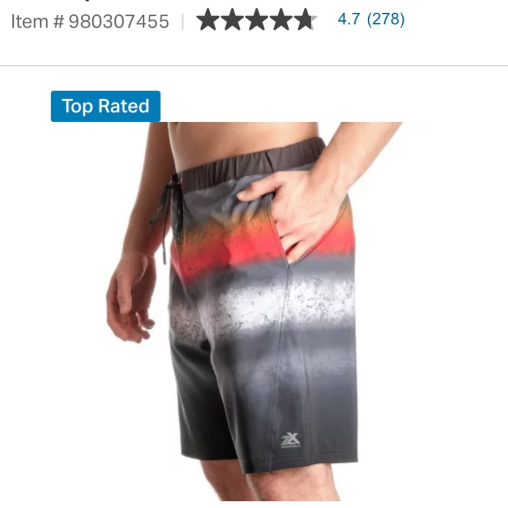 Size Large Mens Swim Trunks - Picture 6 of 7